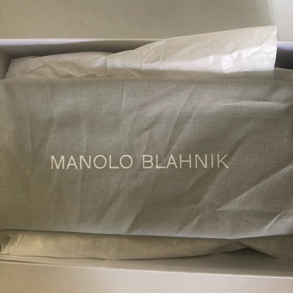 NIB $695 MANOLO BLAHNIK BB  Stiletto Pumps in Champagne - size 36.5! - Picture 12 of 14